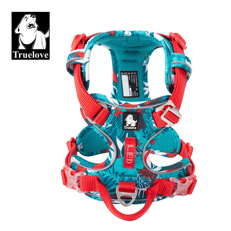 Arnés frontal de nailon Truelove para perros, chaleco antitirones, arnés de seguridad suave y ajustable para perros pequeños, grandes, para correr, entrenar, bulldog francés