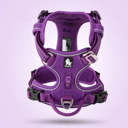 Arnés frontal de nailon Truelove para perros, chaleco antitirones, arnés de seguridad suave y ajustable para perros pequeños, grandes, para correr, entrenar, bulldog francés
