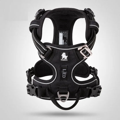 Arnés frontal de nailon Truelove para perros, chaleco antitirones, arnés de seguridad suave y ajustable para perros pequeños, grandes, para correr, entrenar, bulldog francés