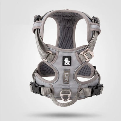 Arnés frontal de nailon Truelove para perros, chaleco antitirones, arnés de seguridad suave y ajustable para perros pequeños, grandes, para correr, entrenar, bulldog francés