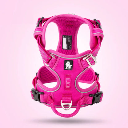 Arnés frontal de nailon Truelove para perros, chaleco antitirones, arnés de seguridad suave y ajustable para perros pequeños, grandes, para correr, entrenar, bulldog francés