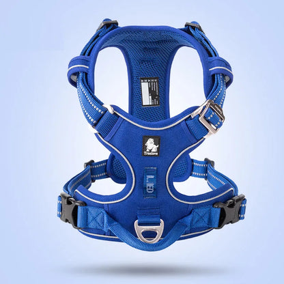 Arnés frontal de nailon Truelove para perros, chaleco antitirones, arnés de seguridad suave y ajustable para perros pequeños, grandes, para correr, entrenar, bulldog francés