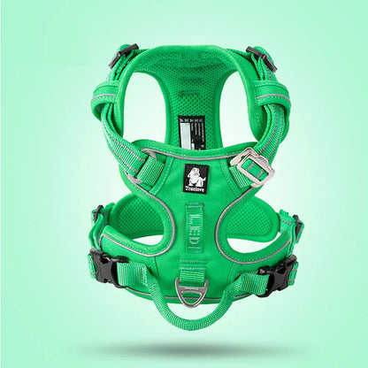 Arnés frontal de nailon Truelove para perros, chaleco antitirones, arnés de seguridad suave y ajustable para perros pequeños, grandes, para correr, entrenar, bulldog francés