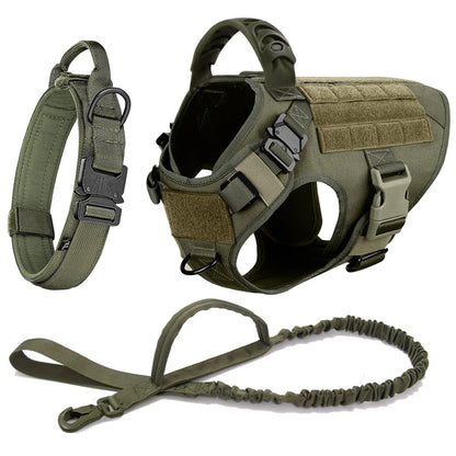 Grande imbracatura per cani collare guinzaglio Molle Pouches Pet tedesco pastore malinois addestramento passeggio gilet imbracature per cani per cani di taglia media