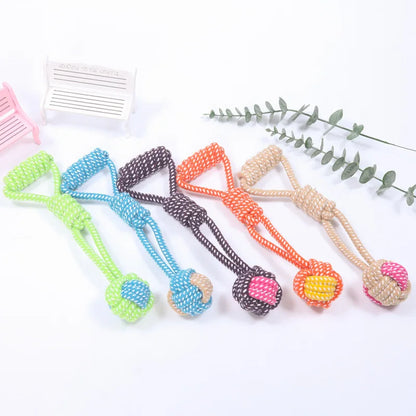 Pet Dog Toys for Large Small Dogs Toy Interactive Cotton Rope Mini Dog Toys Ball for Dogs Accessories Toothbrush Chew Puppy Toy