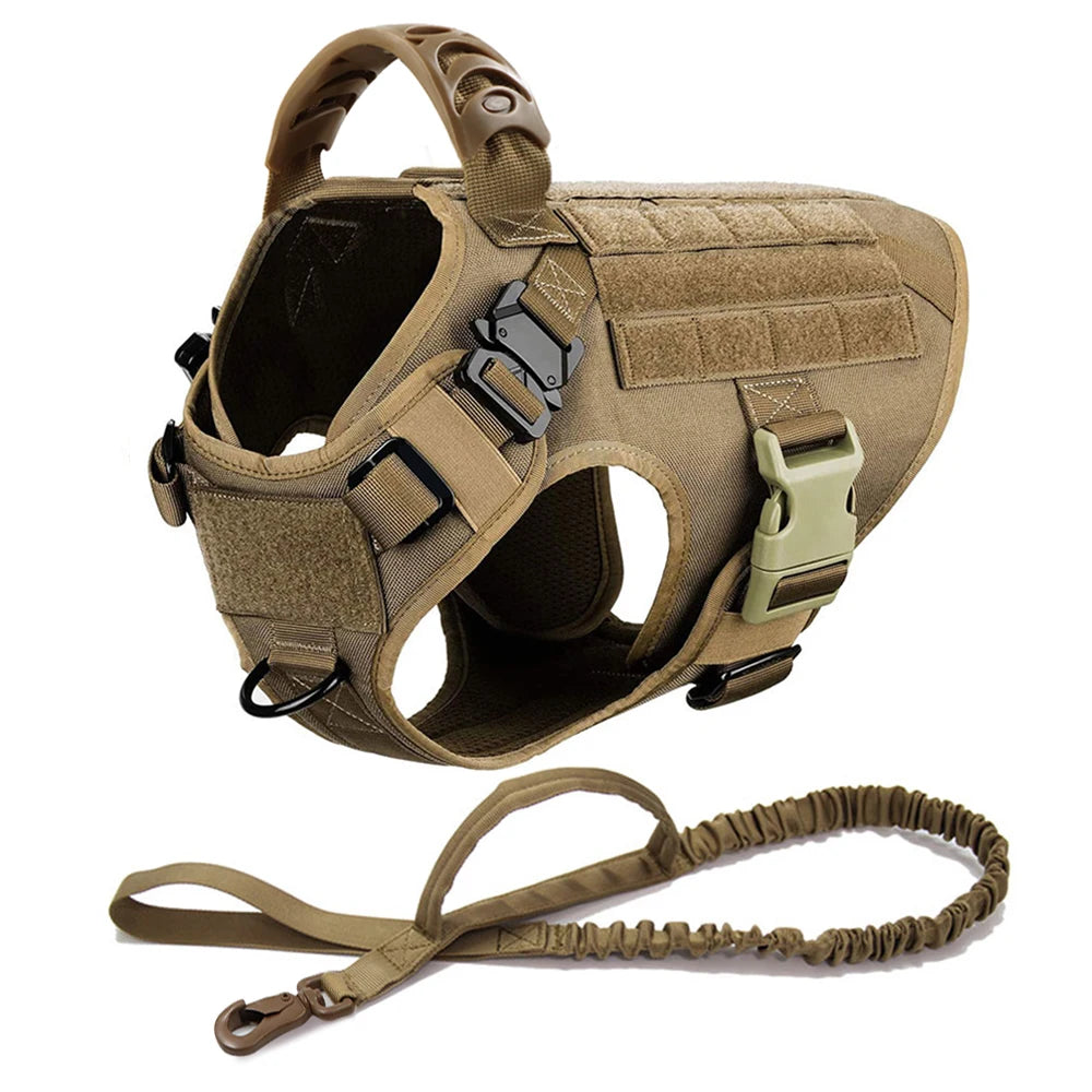 Grande imbracatura per cani collare guinzaglio Molle Pouches Pet tedesco pastore malinois addestramento passeggio gilet imbracature per cani per cani di taglia media