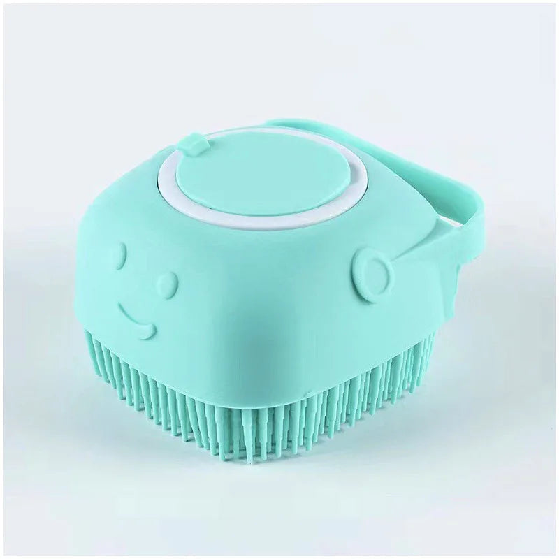 Soft Silicone Dog Brush Pet Shampoo Massager Bath Brush Bathroom Puppycat Washing Massage Dispenser Grooming Shower Brush