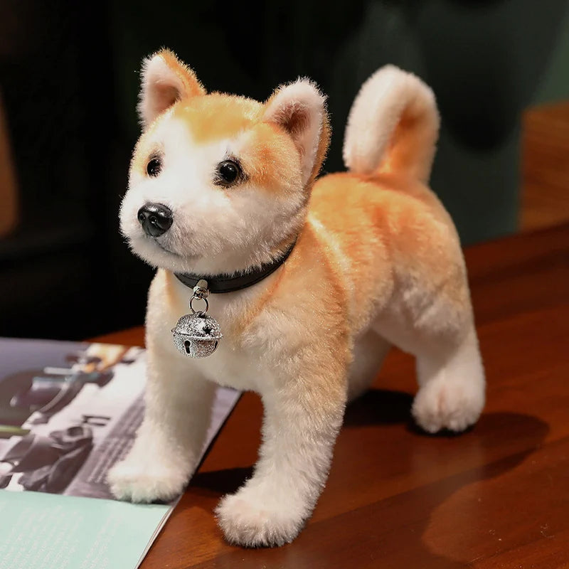 Juguetes de peluche de perro de simulación, muñecos de dibujos animados Shiba Inu, juguete de animal de peluche suave, regalo de cumpleaños y Navidad