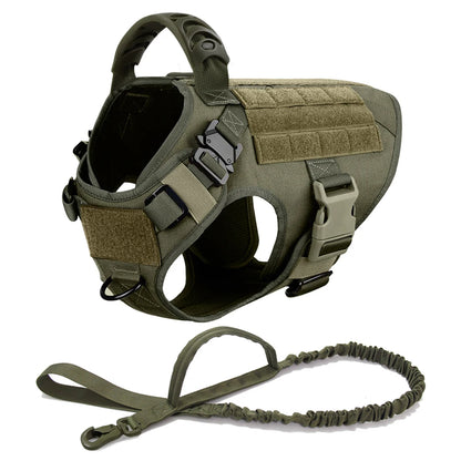 Grande imbracatura per cani collare guinzaglio Molle Pouches Pet tedesco pastore malinois addestramento passeggio gilet imbracature per cani per cani di taglia media