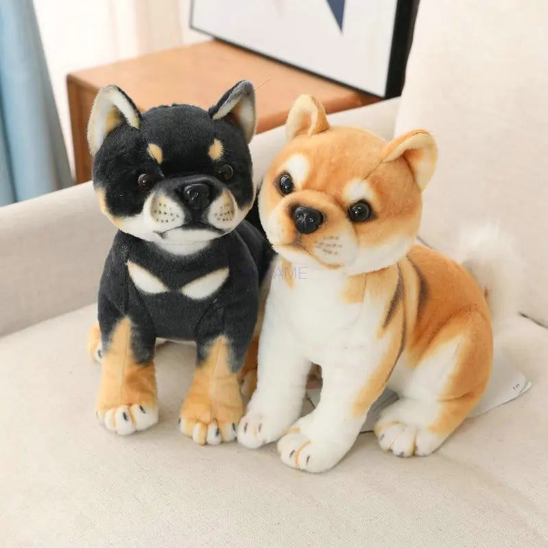 Juguetes de peluche de perro de simulación, muñecos de dibujos animados Shiba Inu, juguete de animal de peluche suave, regalo de cumpleaños y Navidad