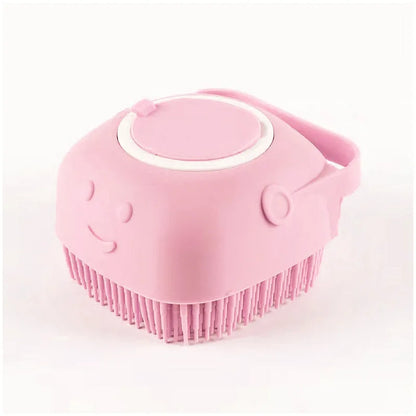 Soft Silicone Dog Brush Pet Shampoo Massager Bath Brush Bathroom Puppycat Washing Massage Dispenser Grooming Shower Brush