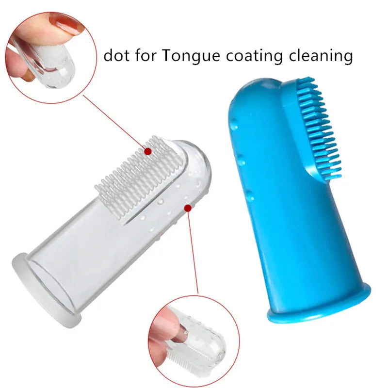 Pet Silicone Finger Cots Toothbrush Cats Dogs Brushing dog accessories Pet Teeth Oral Cleaning Products