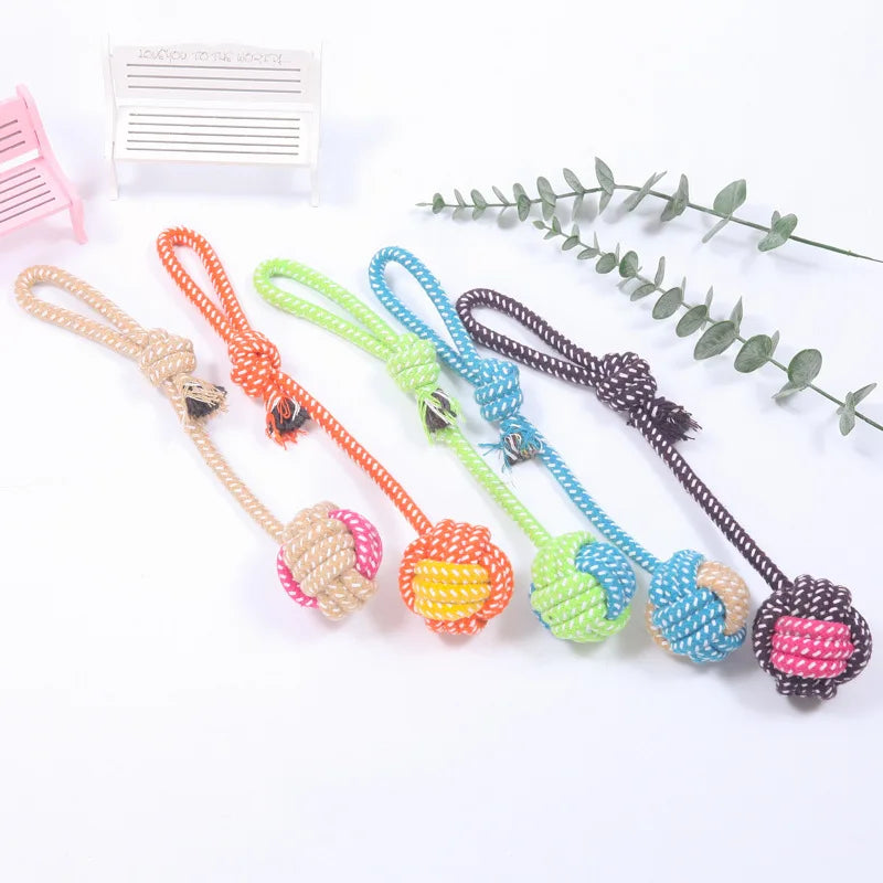 Pet Dog Toys for Large Small Dogs Toy Interactive Cotton Rope Mini Dog Toys Ball for Dogs Accessories Toothbrush Chew Puppy Toy