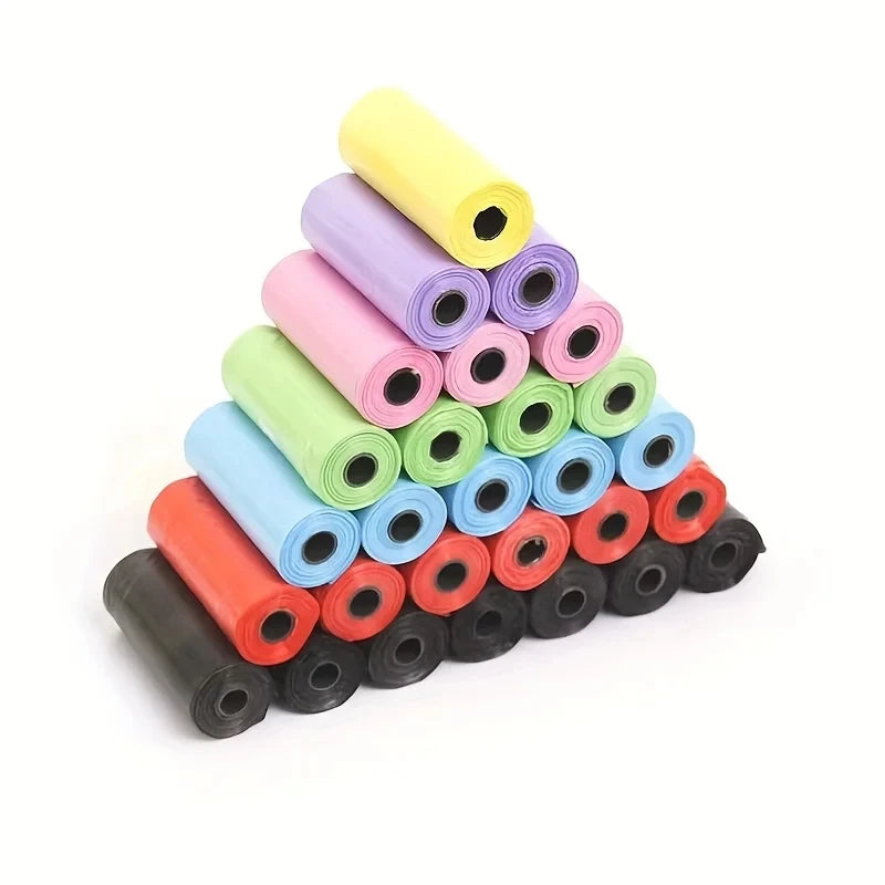 Bolsas para excrementos de perro (120 rollos) para limpieza exterior. Suministros para mascotas. 15 bolsas por rollo. Bolsas de basura de repuesto.