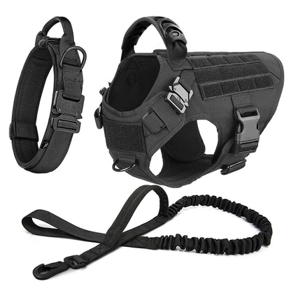 Grande imbracatura per cani collare guinzaglio Molle Pouches Pet tedesco pastore malinois addestramento passeggio gilet imbracature per cani per cani di taglia media