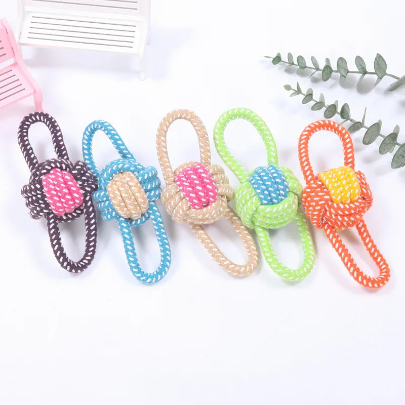 Pet Dog Toys for Large Small Dogs Toy Interactive Cotton Rope Mini Dog Toys Ball for Dogs Accessories Toothbrush Chew Puppy Toy