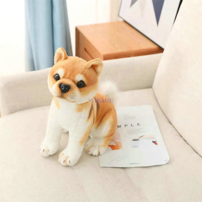 Simulation Dog Plush Toys Cartoon Shiba Inu Dolls Stuffed Soft Animal Toy Birthday Christmas Gift