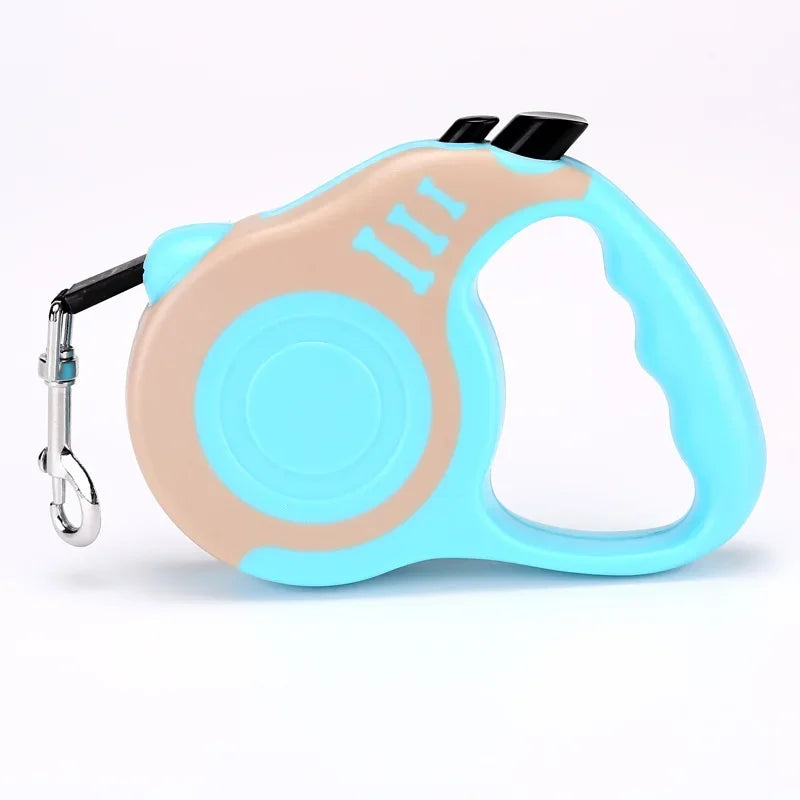 Correa retráctil para perros de 3/5 m, automática, flexible, con tracción para cachorros y gatos, ideal para perros pequeños y medianos. Productos para mascotas.