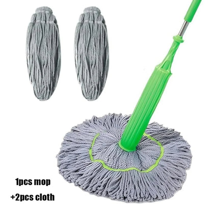 2 in 1 Dehydrated Floor Cleaning Mop Self-extractor 360 Rotatable Adjustable Cleaning Mop for Bathroom Floor Wall Bed Wet & Dry