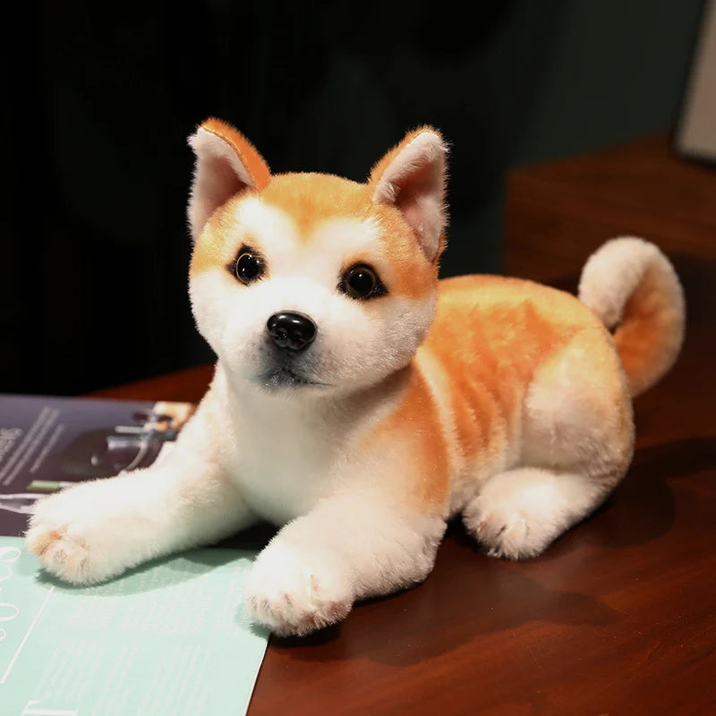 Simulazione Cane Peluche Giocattoli Cartone Animato Shiba Inu Bambole Peluche Animale Morbido Giocattolo Regalo di Compleanno di Natale