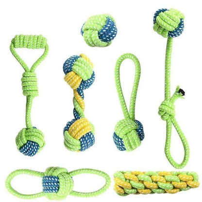 Juguetes para perros pequeños y grandes, juguetes interactivos de cuerda de algodón, mini juguetes para perros, pelota para perros, accesorios, cepillo de dientes, juguete para masticar para cachorros