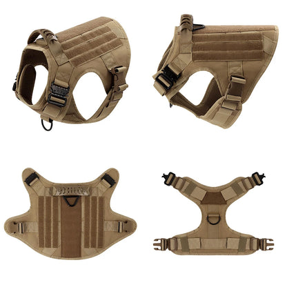 Grande imbracatura per cani collare guinzaglio Molle Pouches Pet tedesco pastore malinois addestramento passeggio gilet imbracature per cani per cani di taglia media