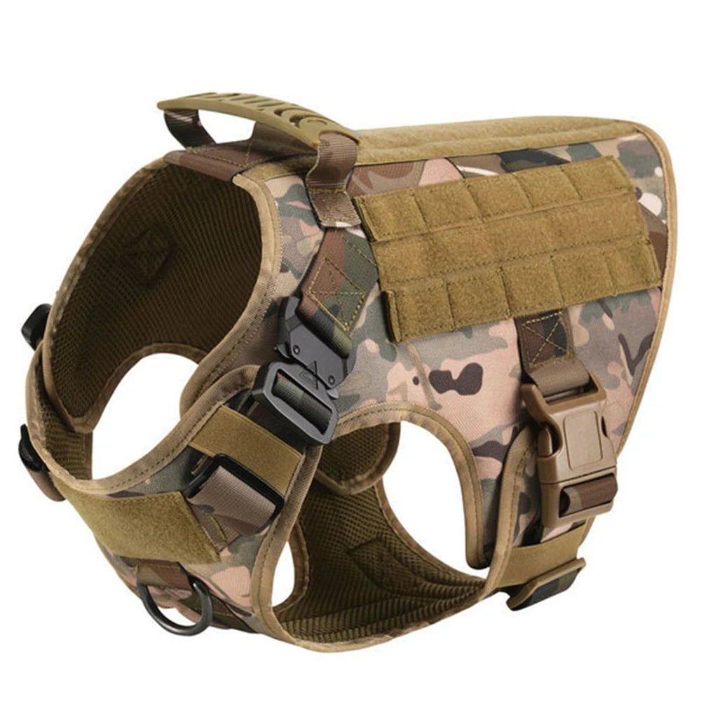 Grande imbracatura per cani collare guinzaglio Molle Pouches Pet tedesco pastore malinois addestramento passeggio gilet imbracature per cani per cani di taglia media