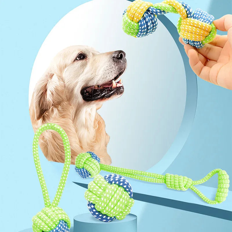 Giocattoli per cani di piccola taglia, giocattoli interattivi in corda di cotone, mini giocattoli per cani, palline per cani, accessori per spazzolini da denti, giocattolo da masticare per cuccioli