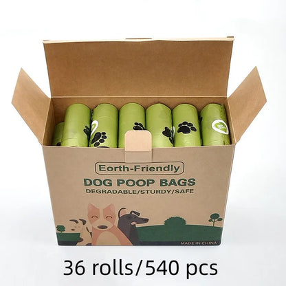 Nueva bolsa de basura biodegradable para mascotas, bolsas para excrementos de perro, bolsas para excrementos de perro a granel con aroma Biobase, bolsas degradables para desechos de gato, dispensadores de excrementos de perro, regalos